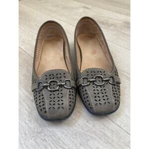 Aerocushion Memory Foam Brown Flats, Size 6